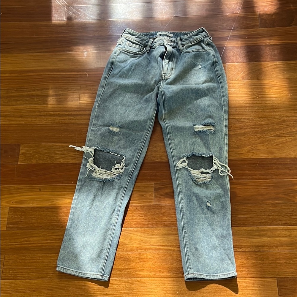 Pacsun,Distressed Denim mom Jeans